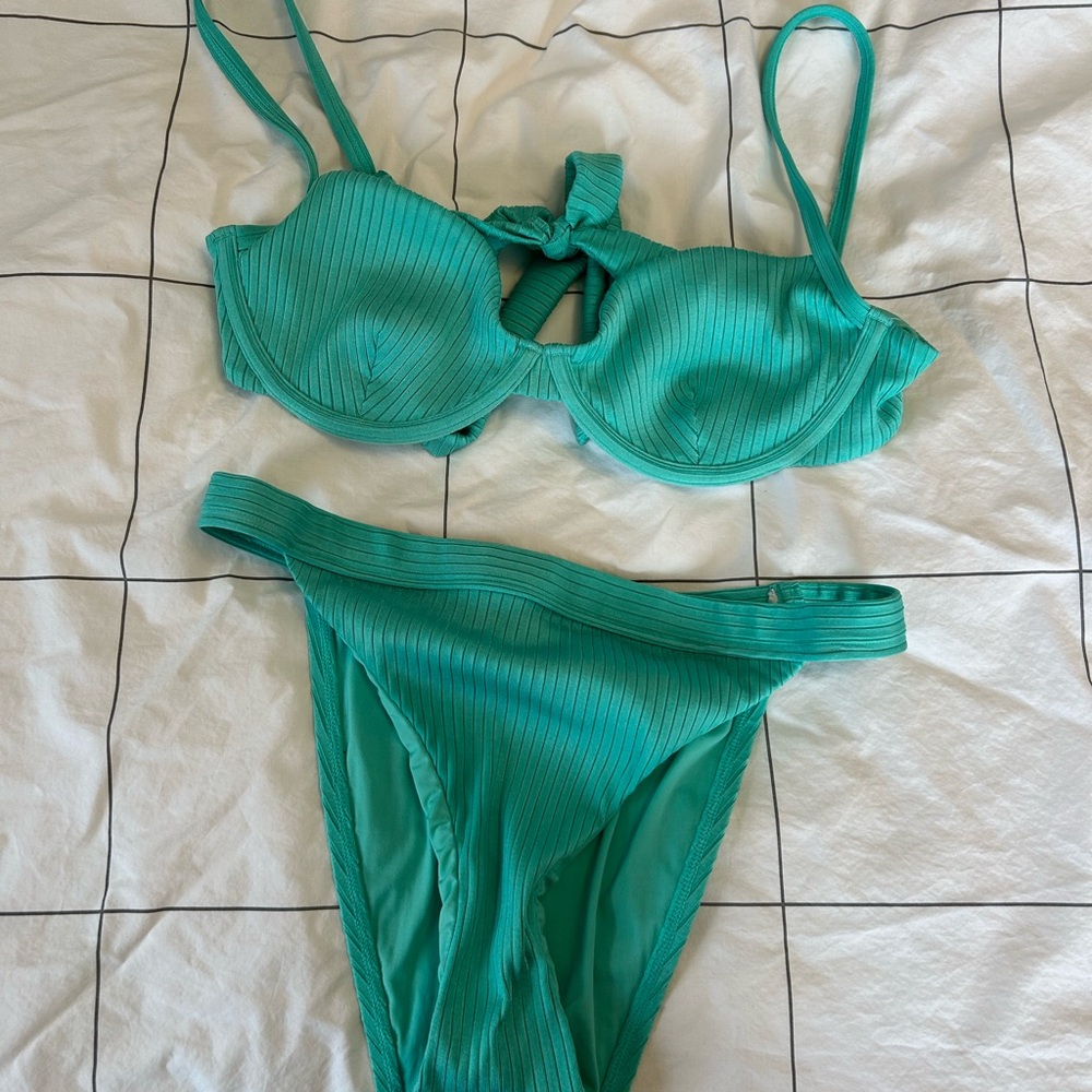 Monday Swimwear Aqua Bikini Set